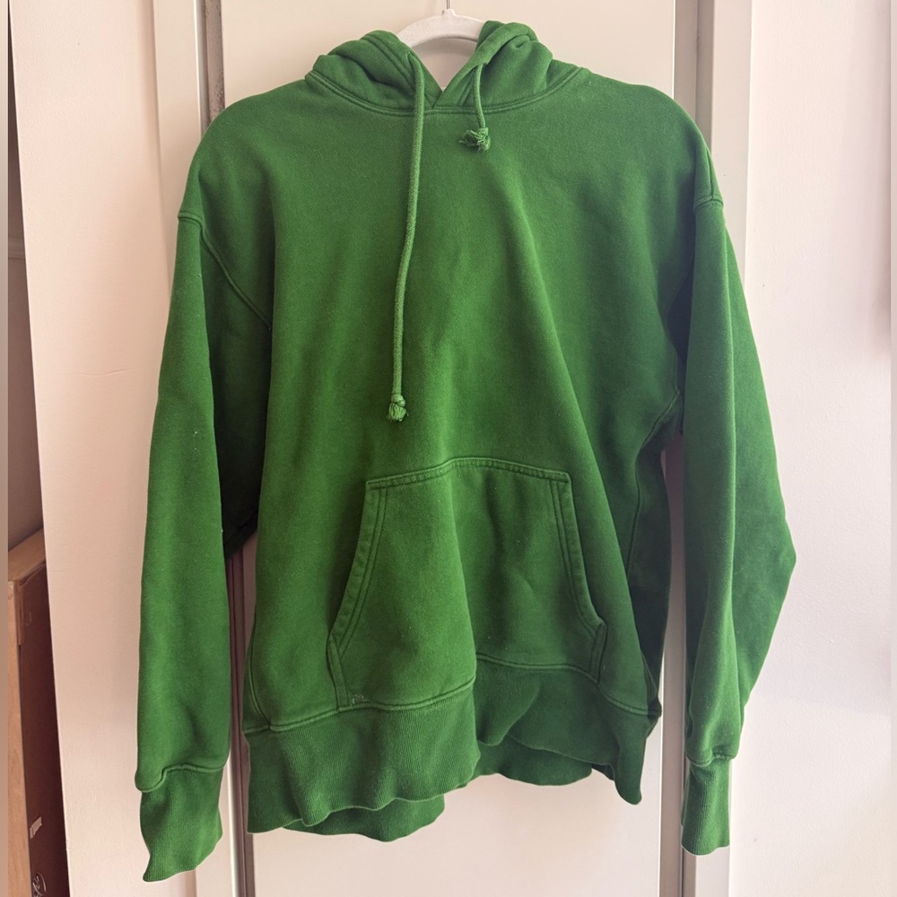 TNA Cozy Fleece Hoodie in Forest Green